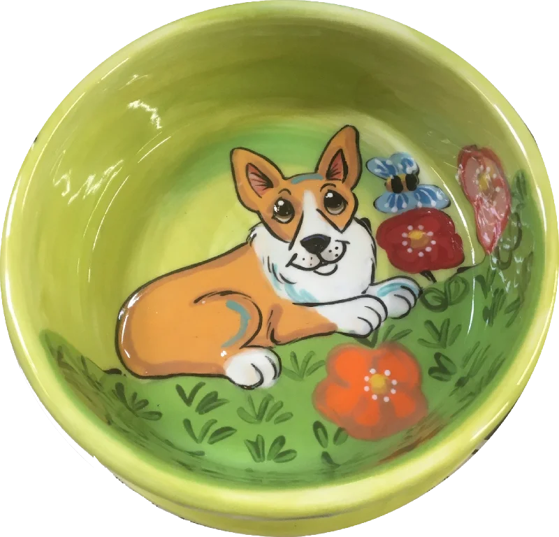 indoor dog potty solution-Corgi Dog Bowl