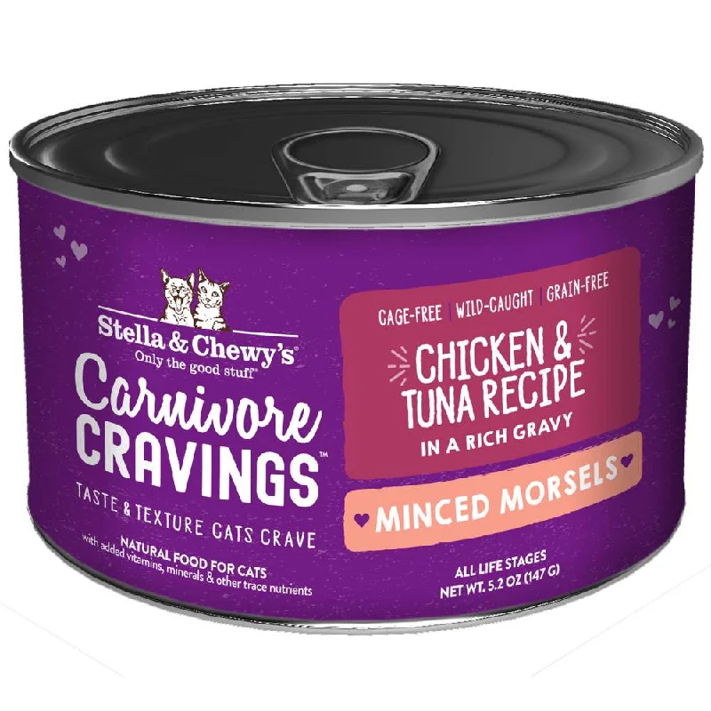 tangle-free dog leash-3 FOR $14.40 (Exp 31Mar25): Stella & Chewy Carnivore Cravings Minced Morsels Chicken & Tuna In Gravy Grain-Free Canned Cat Food 5.2oz