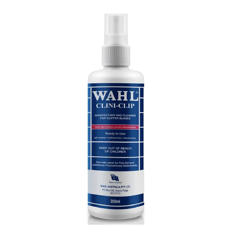 soft-sided pet travel crate-Wahl Clini Clip Disinfectant & Cleaner 250ml