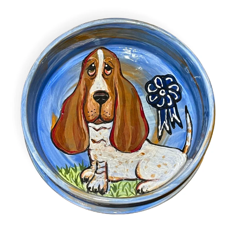 dog ear cleaning solution-Basset Hound Trophy Presentation Bowl