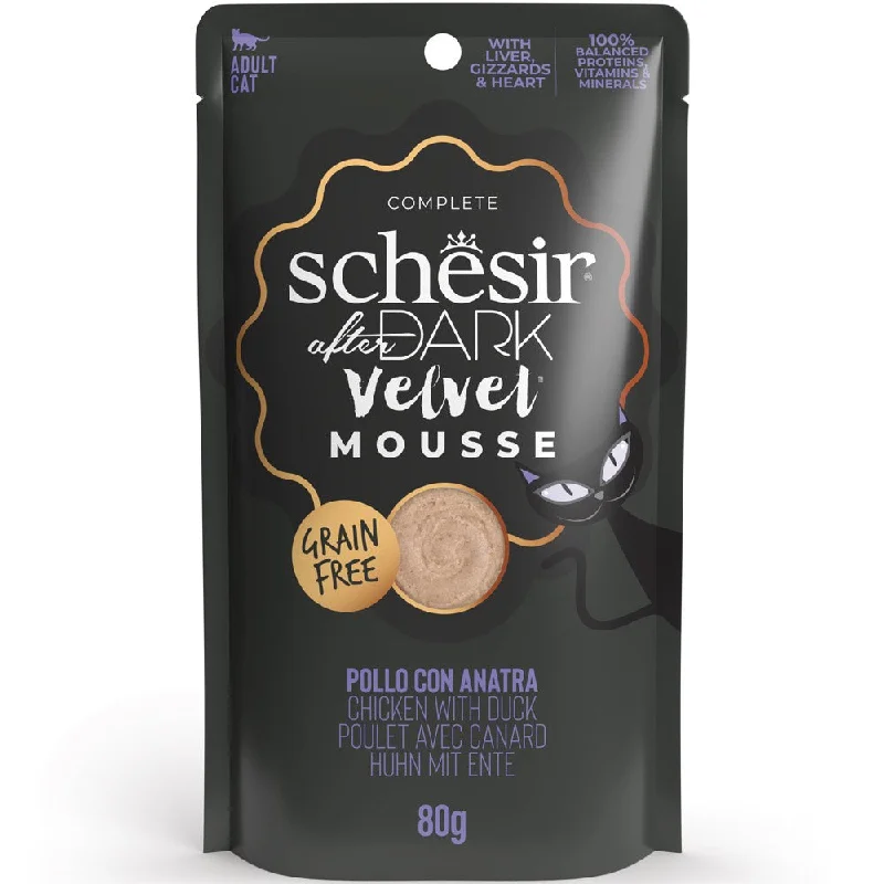 memory foam dog bed-15% OFF: Schesir After Dark Velvet Mousse Chicken With Duck Grain-Free Adult Pouch Cat Food 80g