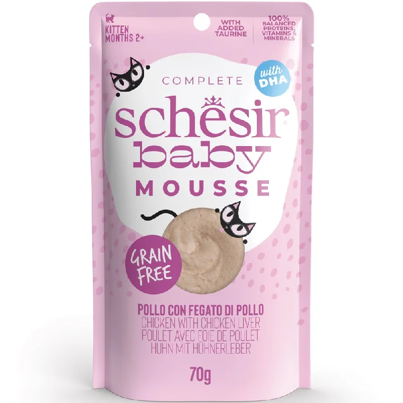 no-pull dog training harness-15% OFF: Schesir Baby Mousse Chicken With Chicken Liver Grain-Free Kitten Pouch Cat Food 70g