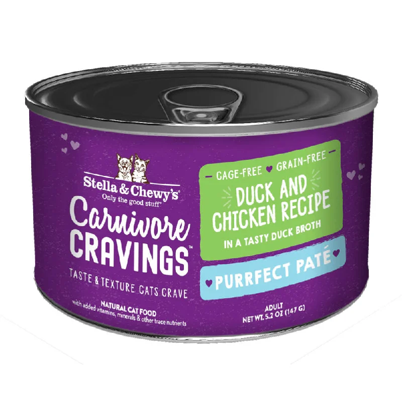 bird cage accessories-3 FOR $14.40 (Exp 8Nov24)': Stella & Chewy's Carnivore Cravings Purrfect Pate Duck & Chicken in Broth Grain-Free Canned Cat Food 5.2oz