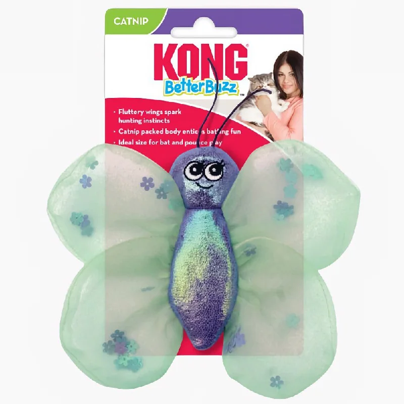 ultra-durable chew toy-Kong Better Buzz Butterfly Cat Toy