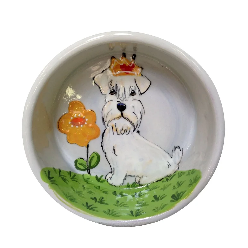 premium dog food bowl-Monarch Mutt - Regal Sealyham Terrier Bowl