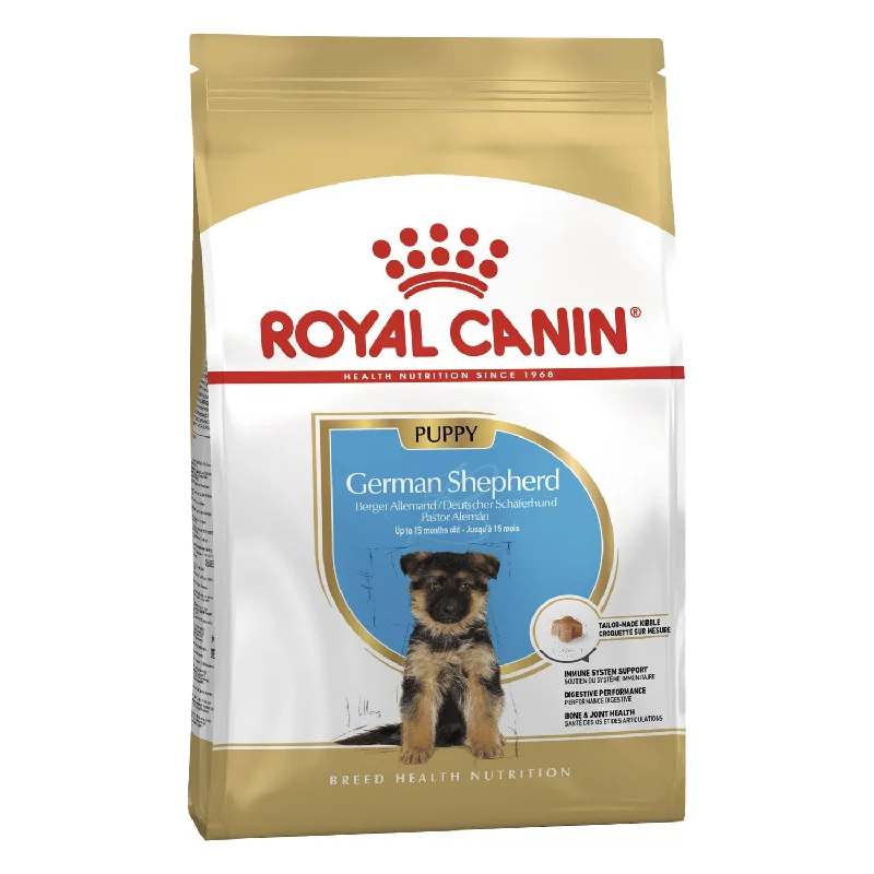 heavy-duty dog crate-Royal Canin German Shepherd Puppy Dry Dog Food 12kg