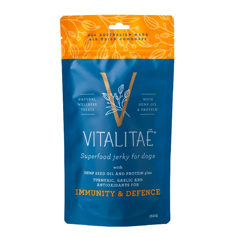 chew-proof dog toy-Vitalitae Immunity & Defence Superfood Jerky Dog Treat 150g