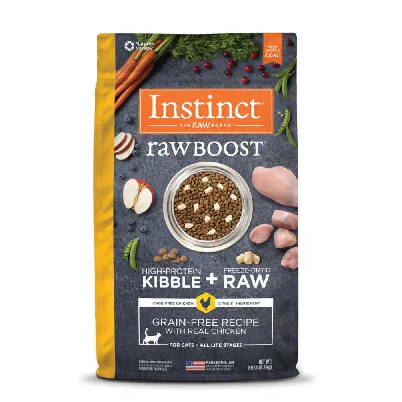 glow-in-the-dark dog collar-Instinct Raw Boost Chicken Grain-Free Dry Cat Food 5lb