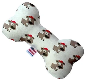 puppy training pee pads-Fresh Pup Canvas Squeaker Bone Dog Toy