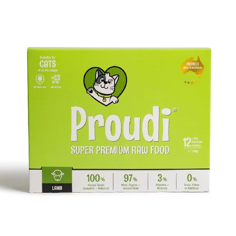 dog-friendly sunscreen-Proudi Premium Lamb Raw Cat Food 1.08kg