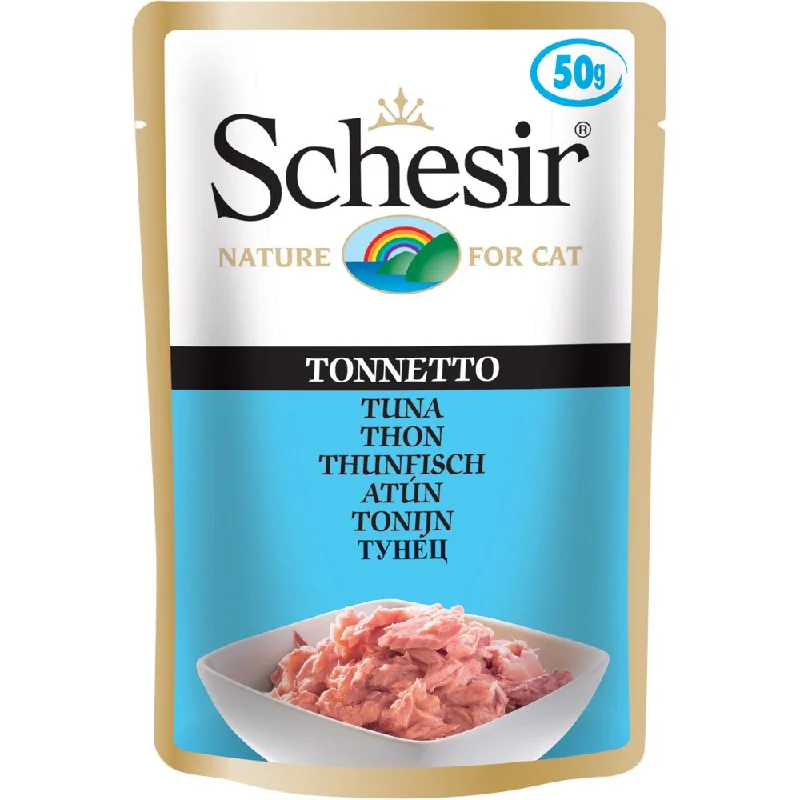 rabbit water dispenser-Schesir Tuna Adult Pouch Cat Food 50g x 12