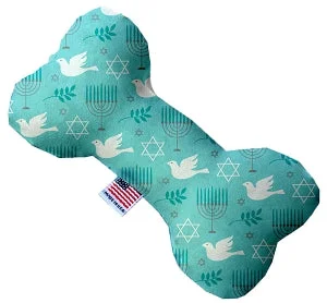 collapsible silicone dog bowl-Peace and Hannukah Squeaker Bone Dog Toy