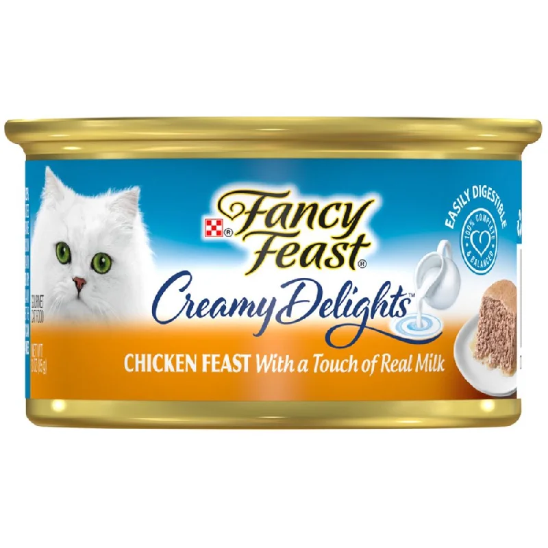 waterproof dog bed-Fancy Feast Creamy Delights Chicken Feast Canned Cat Food 85g