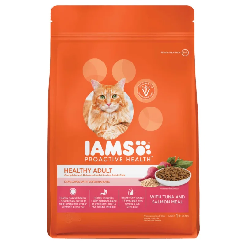 smart pet tracker-IAMS Cat Proactive Health Healthy Adult Tuna & Salmon 400g