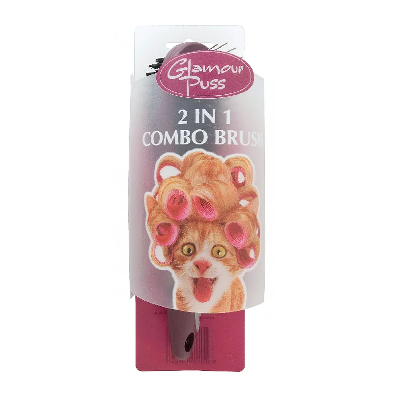 all-natural dog treats-Trouble & Trix Glamour Puss 2 in 1 Combo Brush