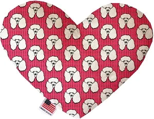 heavy-duty dog tie-out-Pretty Poodles Squeaker Heart Dog Toy