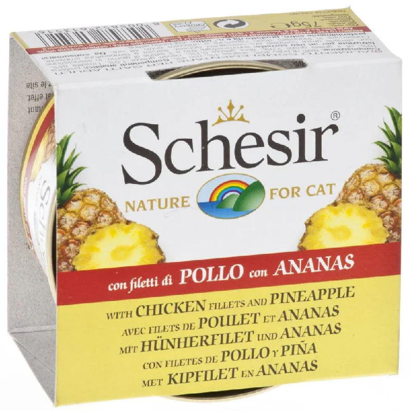 tangle-free dog leash-20% OFF (Exp May25): Schesir Chicken Fillets & Pineapple Fruit Dinner Adult Canned Cat Food 75g