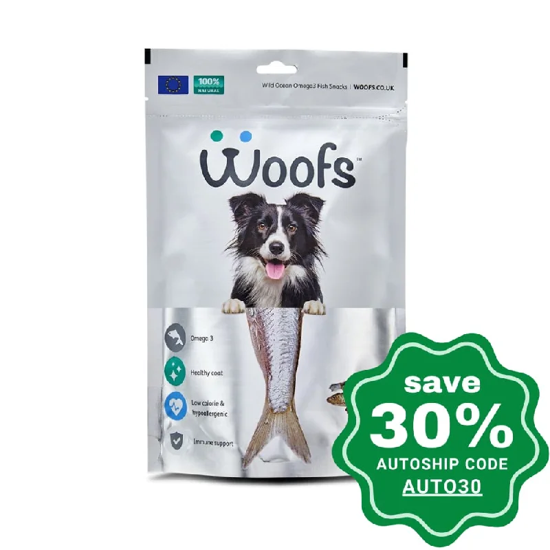 collapsible pet carrier-Woofs - Dried Sprats Treat for Dogs - 100G