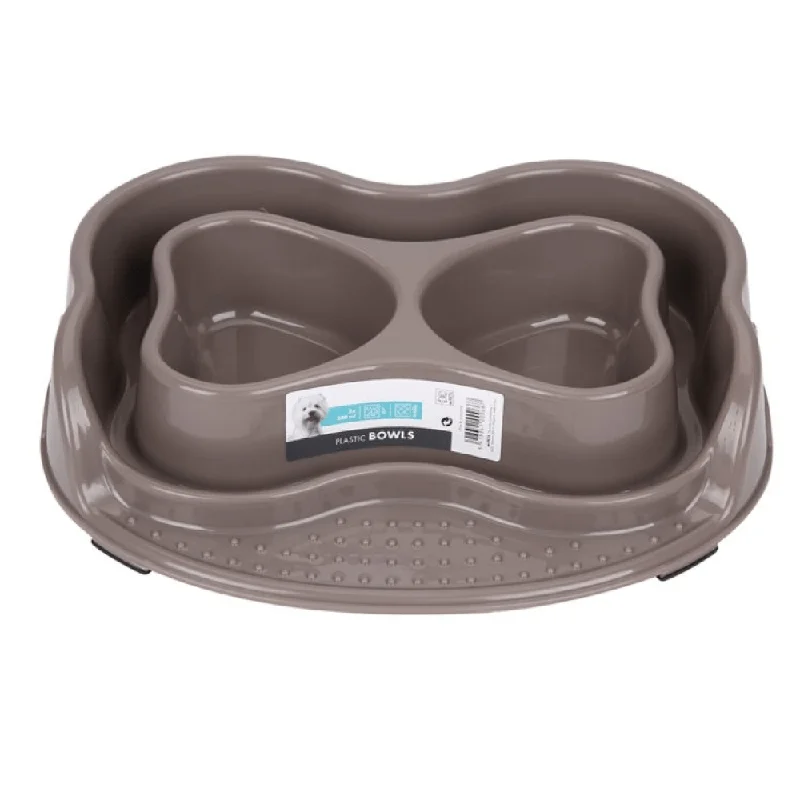 sun-protection dog shirt-M Pets Plastic Bowl for Dogs and Cats (Grey)