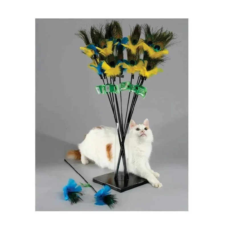 interactive cat toy-Peacock Feather toy