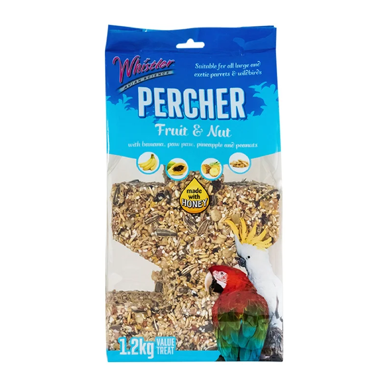 heavy-duty pet gate-Whistler Percher Fruit & Nut Bird Treat 1.2kg