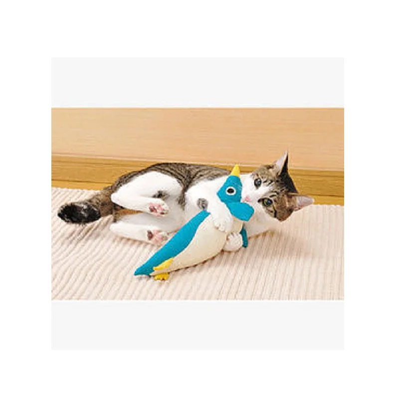 retractable dog leash-Kicking Stuffed Penguin Cat Toy