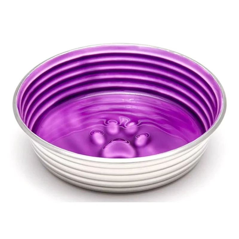 retractable cat tunnel-Loving Pets Dog Bowls Le Bol Purple 3 Sizes