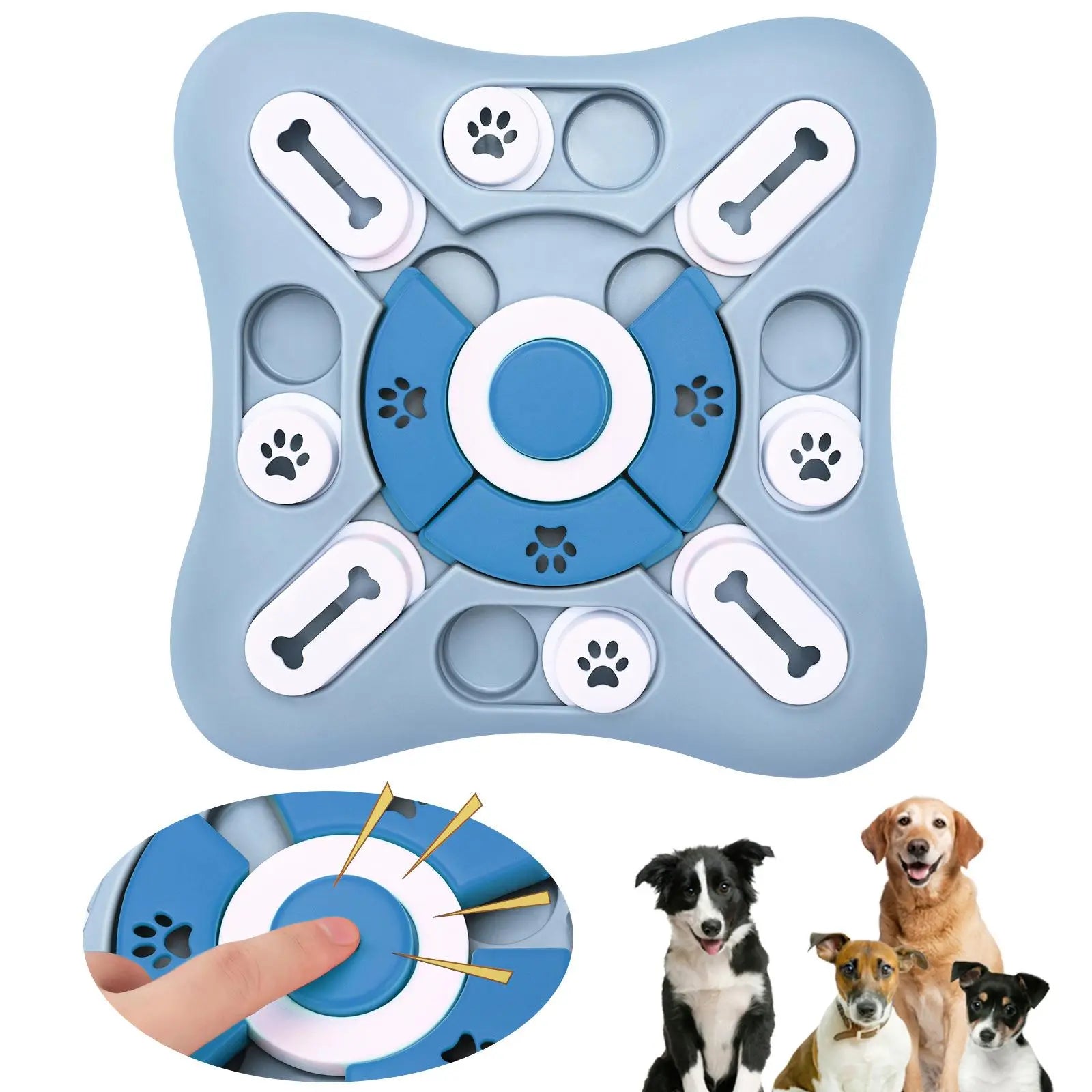 vet-approved dog chew-Dog Toys Slow Feeder Interactive Increase Puppy IQ Food Dispenser Slowly Eating NonSlip Bowl Pet Puzzle Cat Dogs Training Game