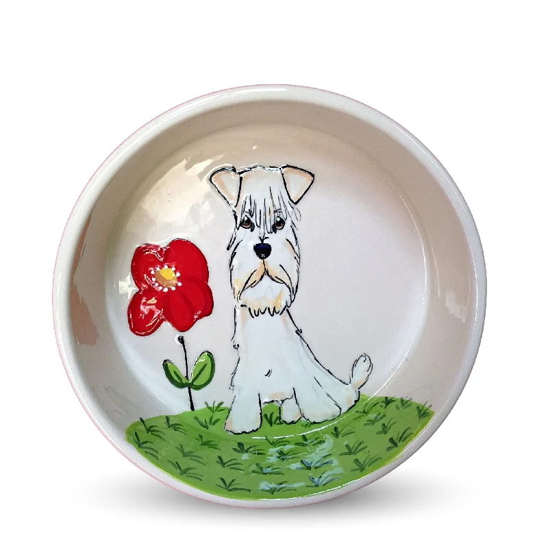 organic dog shampoo-Whisker Wonderland - Handcrafted Ceramic Bowl