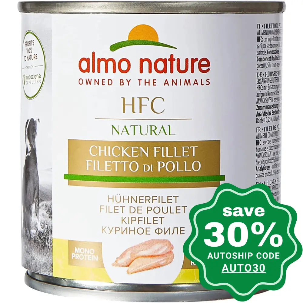 smart dog door-Almo Nature - Wet Food for Dogs - HFC Natural - Chicken Fillet - 280G (min. 12 Cans)