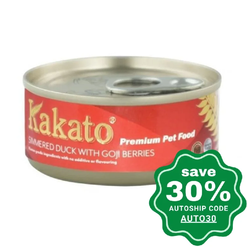 space-saving cat hammock-Kakato - Canned Dog and Cat Food - Golden Fern Series - Simmered Duck with Goji Berries - 70G