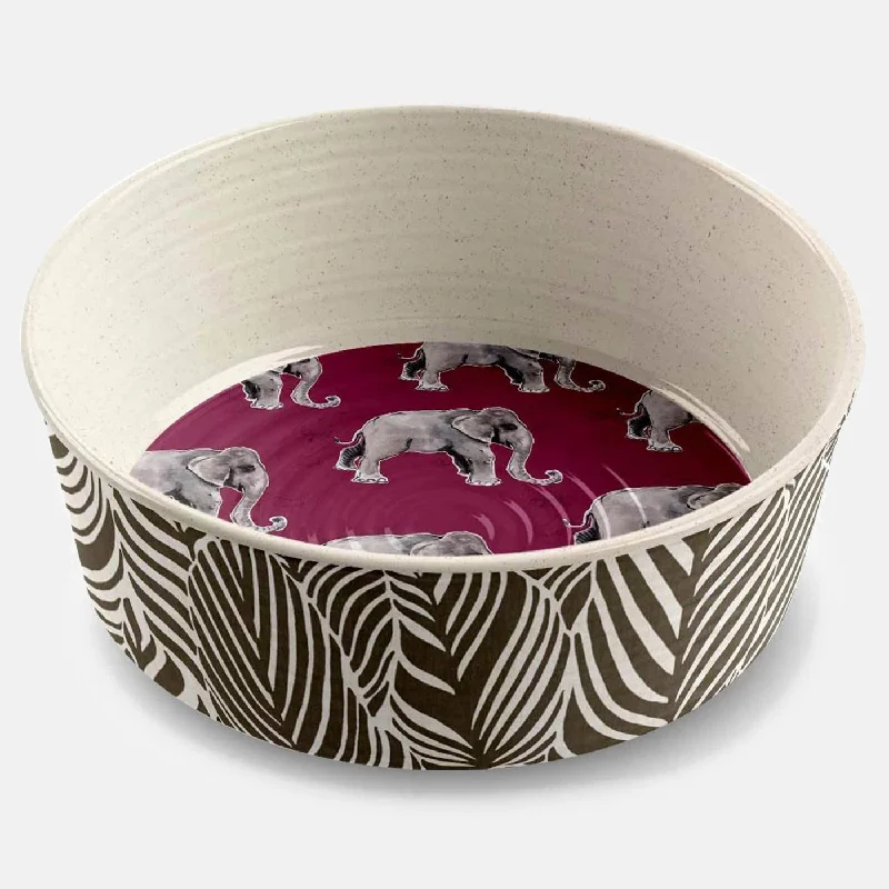 waterproof dog bed-Safari Elephant Pet Bowl