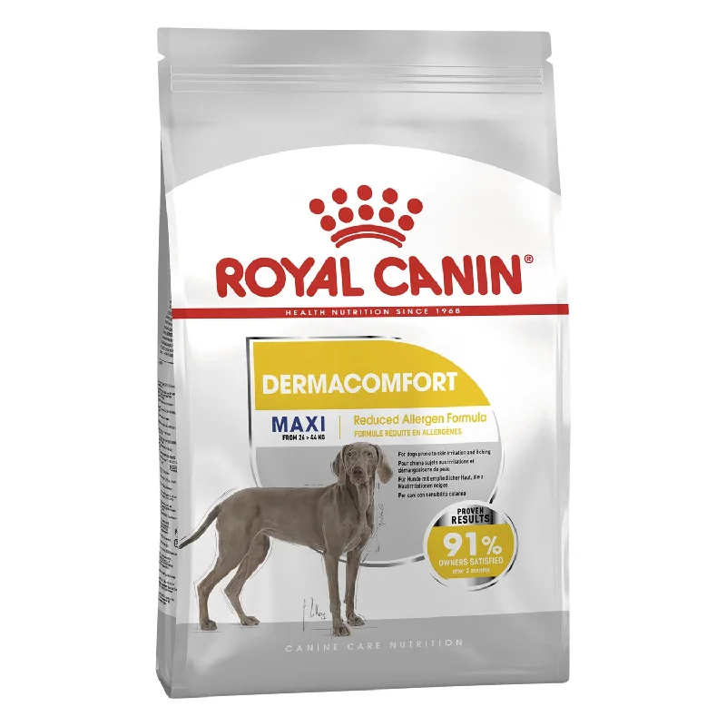 natural flea repellent for pets-Royal Canin Maxi Dermacomfort Adult Dry Dog Food 12kg