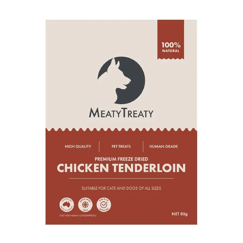 reflective pet harness-Meaty Treaty Freeze Dried Chicken Tenderloin Dog & Cat Treats 80g