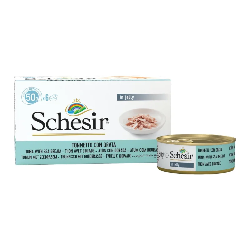 extra-large cat scratching tree-18% OFF: Schesir Tuna with Seabream in Natural Jelly Adult Canned Cat Food Multipack 50g x 6