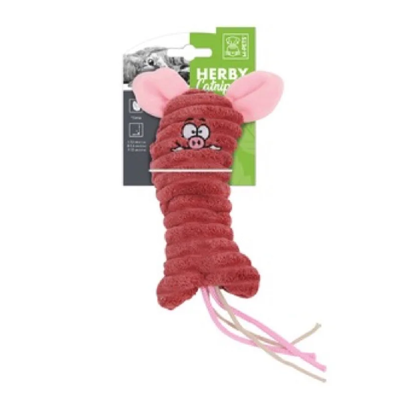 anti-anxiety pet bed-15% OFF: M-Pets Herby Catnip Cat Toy (Pink Pig)