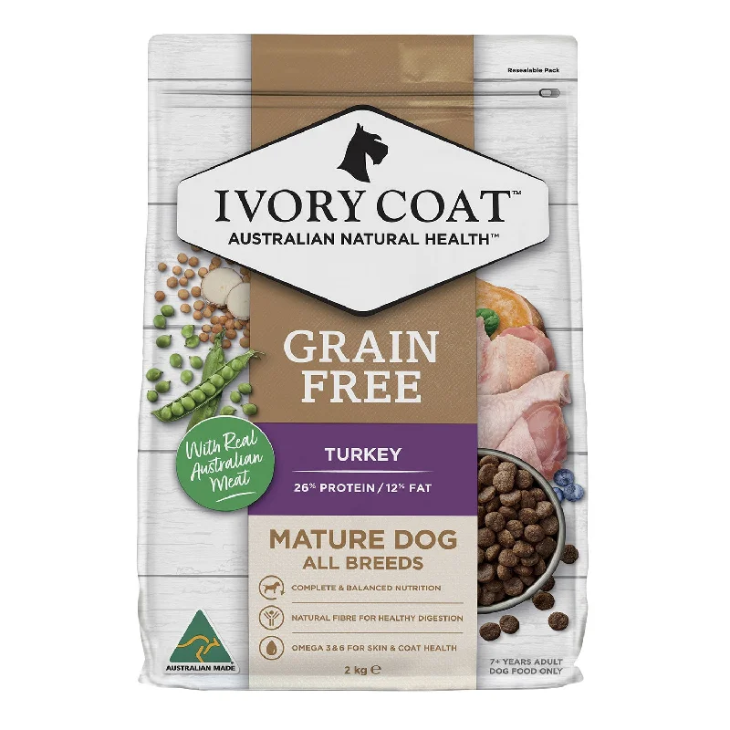 multi-functional pet carrier-Ivory Coat Grain Free Reduced Fat Turkey Mature Adult Dry Dog Food