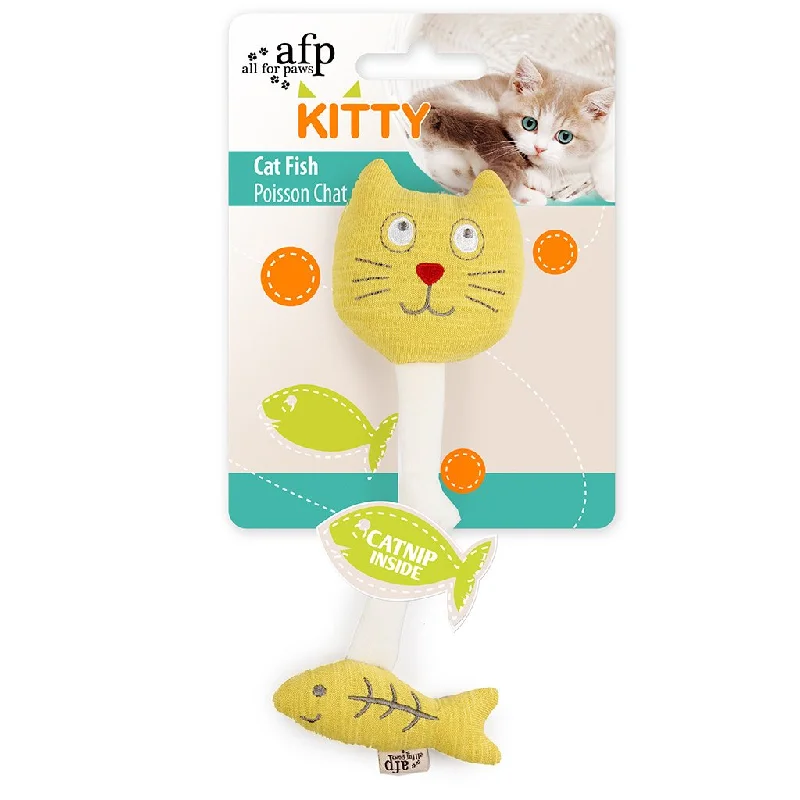 bird cage accessories-All For Paws Kitty Cat Fish Cat Toy