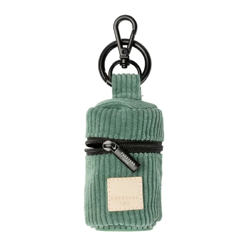 FuzzYard Life Cordury Poo Bag Dispenser Myrtle Green