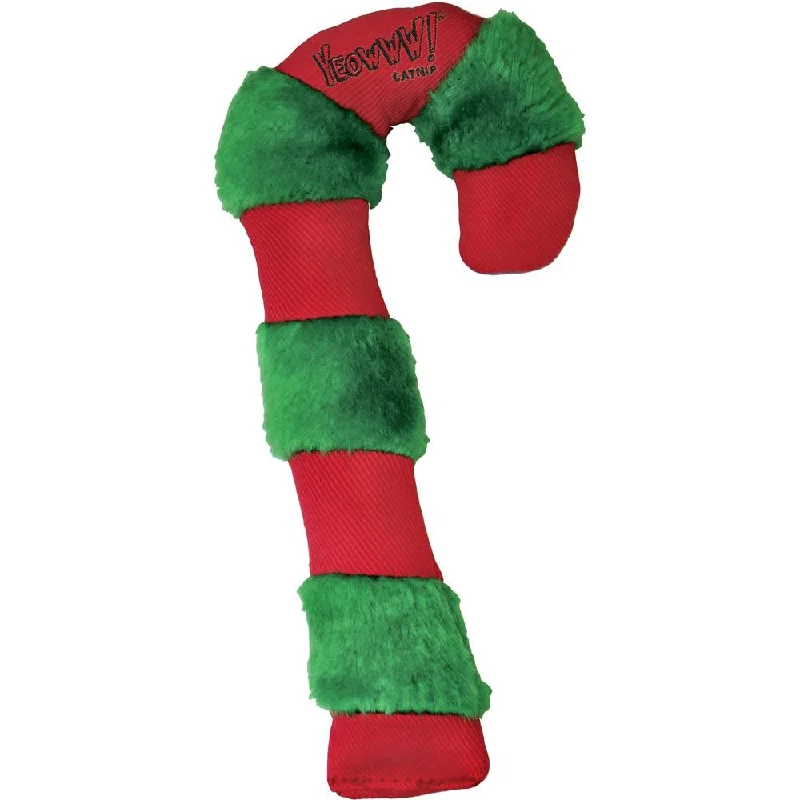 heavy-duty pet gate-Yeowww! Tide Candy Cane Catnip Cat Toy