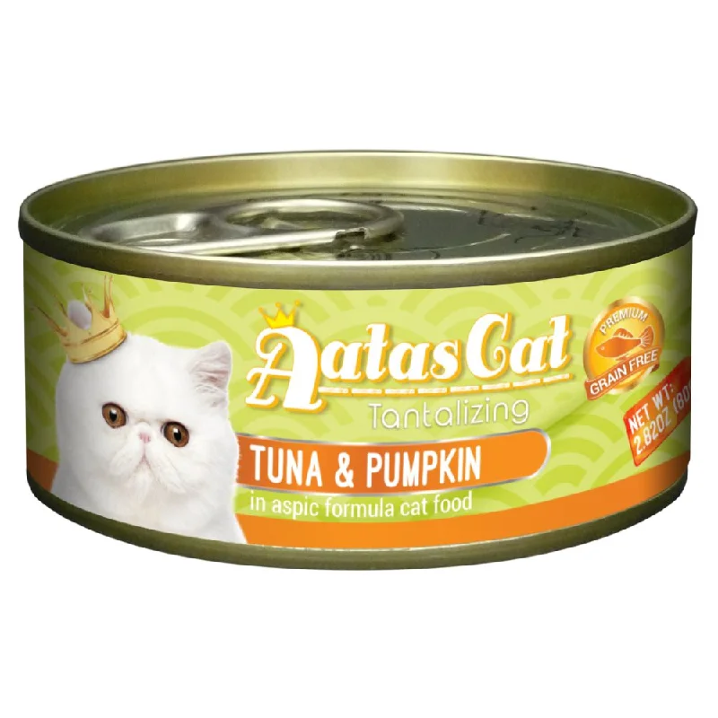 pet travel backpack-Aatas Cat Tantalizing Tuna & Pumpkin In Aspic Canned Cat Food 80g