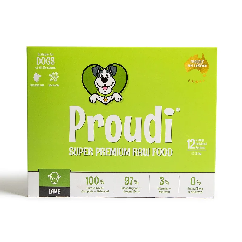 pet monitoring camera-Proudi Premium Lamb Raw Dog Food 2.4kg