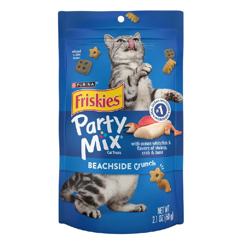 noise-canceling dog headphones-15% OFF: Friskies Party Mix Beachside Crunch Cat Treats 60g