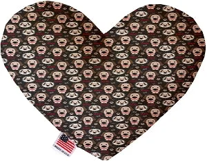 puppy training pee pads-Dapper Dogs Canvas Squeaker Heart Dog Toy