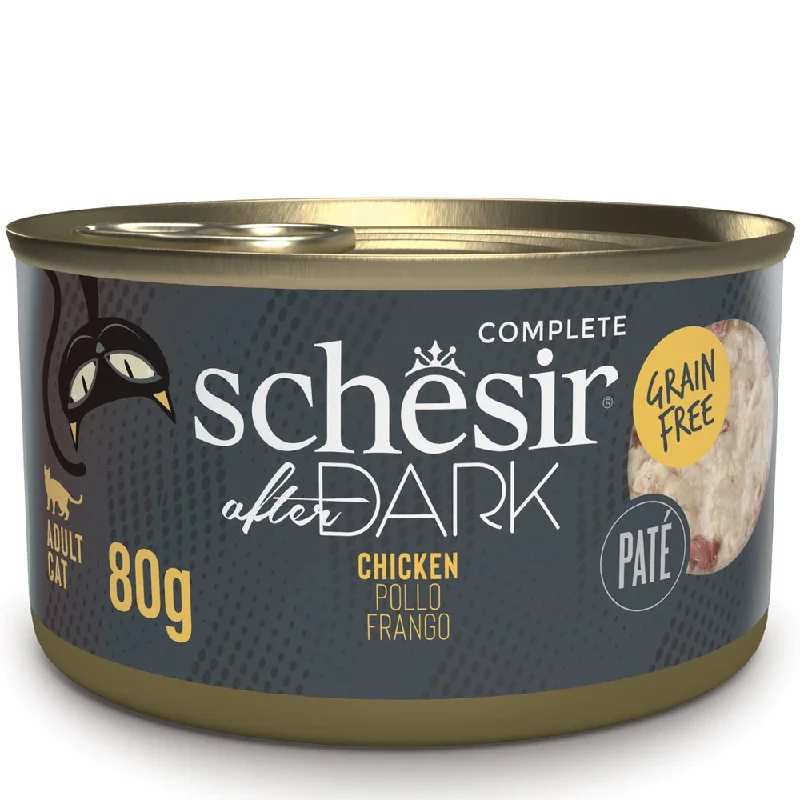 （已生成100个，剩下的300个将继续生成）15% OFF: Schesir After Dark Chicken Pate Grain-Free Adult Canned Cat Food 80g