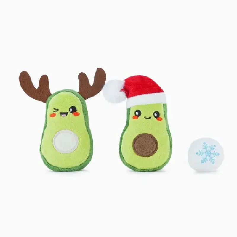 pet hair remover roller-Holiday Feline - Christmas Avocado Catnip Toy