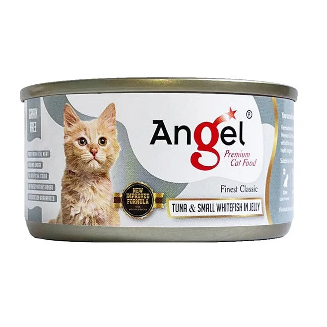 pet grooming tools-Angel Tuna & Small Whitefish in Jelly Canned Cat Food 80g