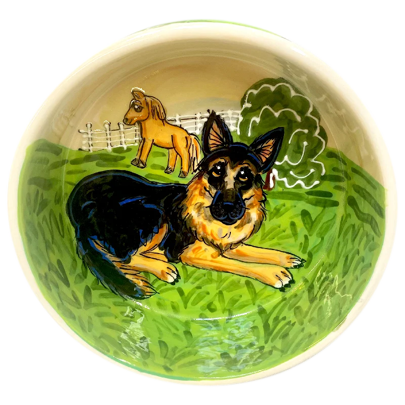 automatic dog water dispenser-German Shepherd Dog Bowl