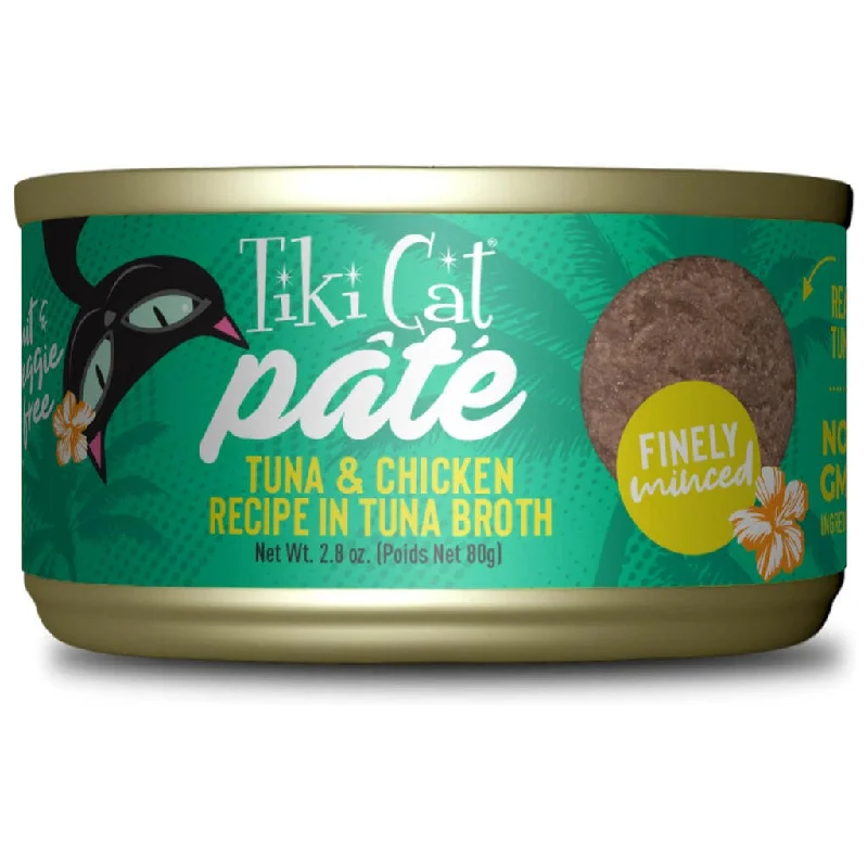 all-weather dog jacket-Tiki Cat Luau Ahi Tuna & Chicken Pate (2.8 oz x 12 cans)