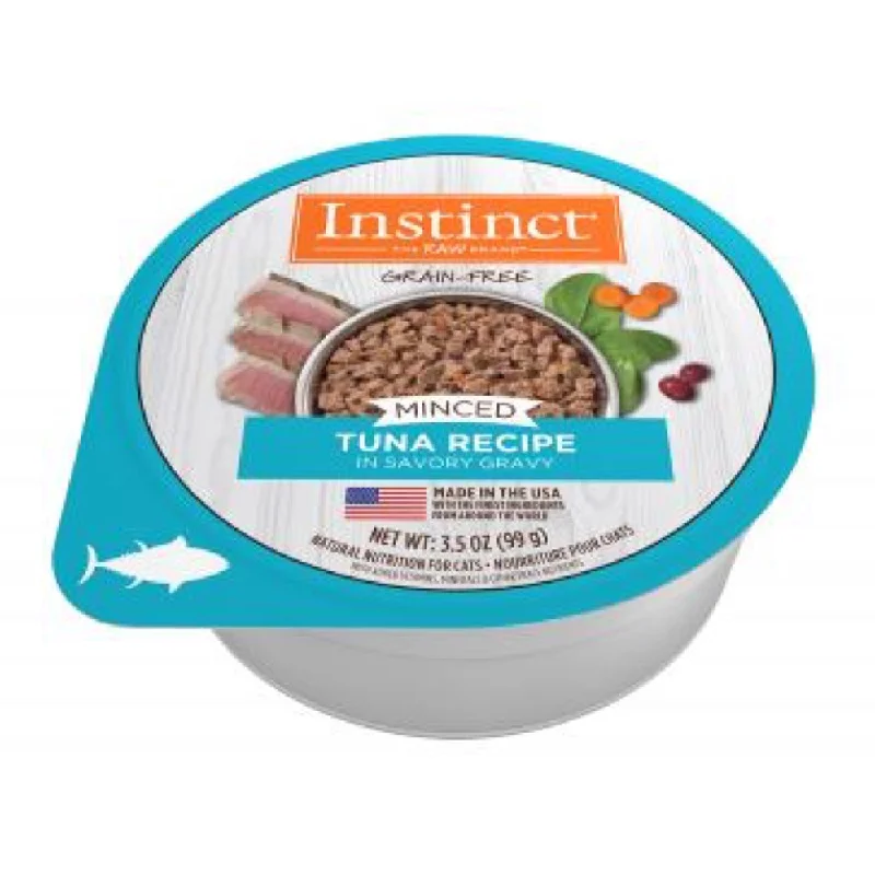 heavy-duty dog leash-Instinct Minced Real Tuna Recipe Grain-Free Cup Wet Cat Food 3.5oz